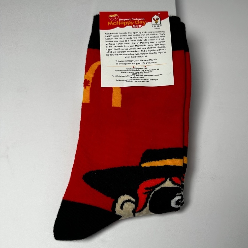 McDonald’s Hamburglar Socks | McHappy Day RMHC Charity NWT